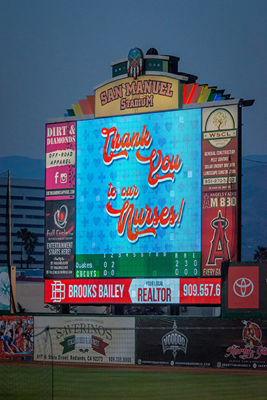 Image for SMBMI And Inland Empire 66ers Take Nurses “Out To The Ballgame” During Nurses Week